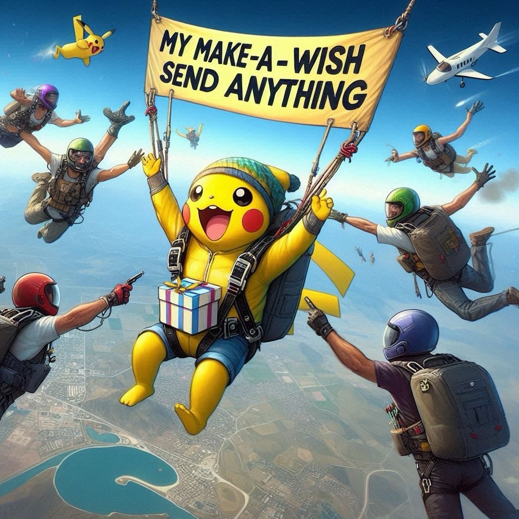 SkydivingFunds (donation4bday.lens) Lens social identity (.lens handle) PFP