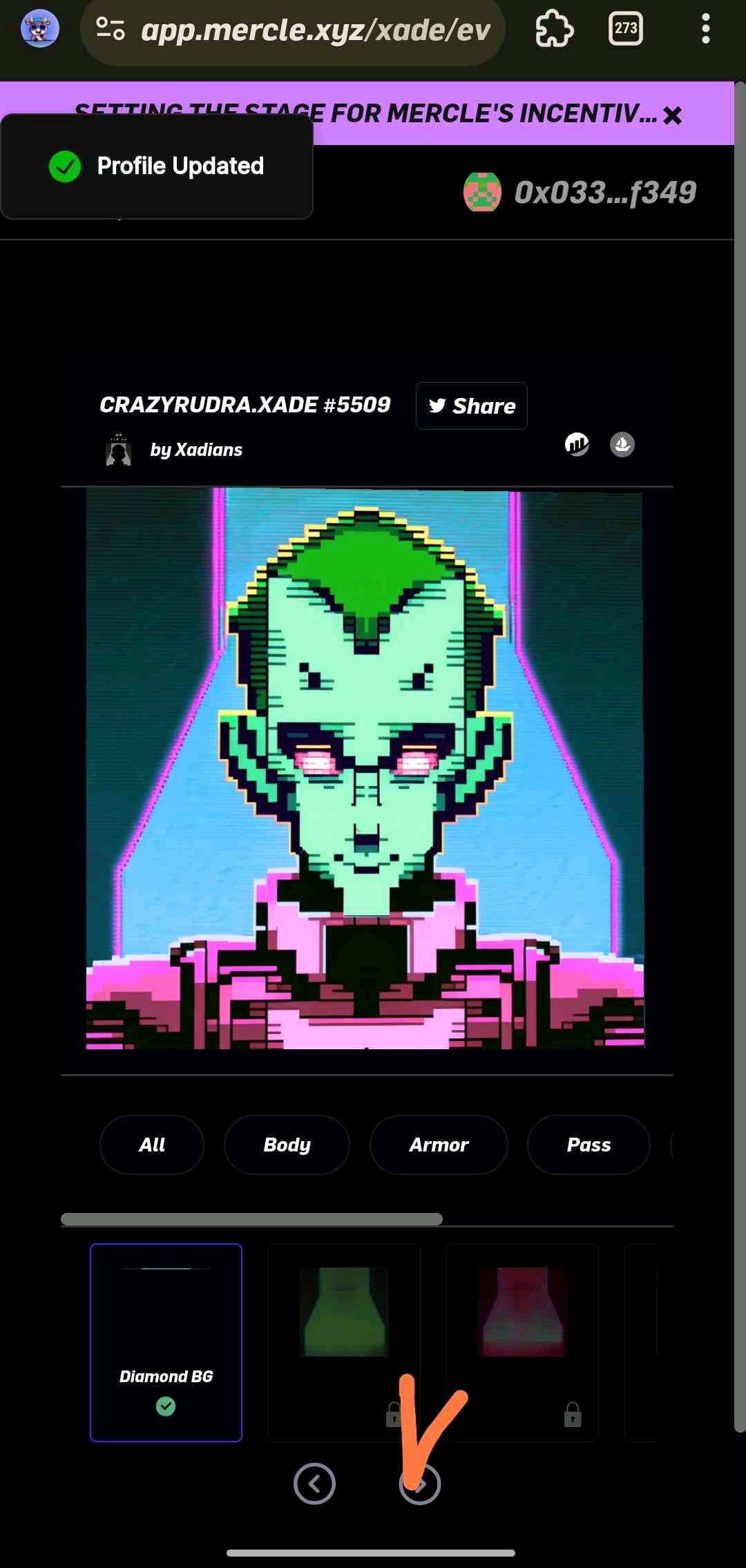 Crazyrudra (buddsgaming.lens) Lens social identity (.lens handle) PFP