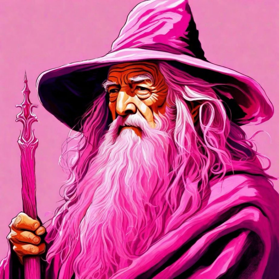 Gandalf ThePink (gandalfthepink.lens) Lens social identity (.lens handle) PFP