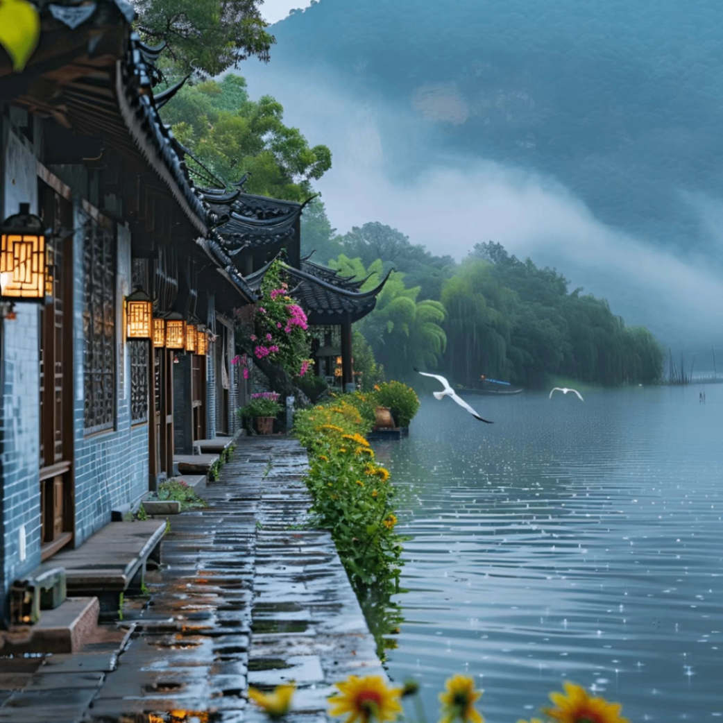 江南烟雨 (100sats.lens) Lens social identity (.lens handle) PFP